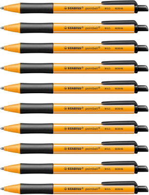 Stabilo pointball Ballpoint Black 10pk