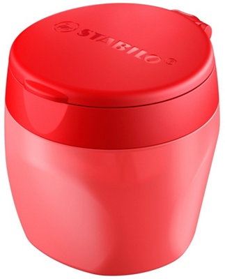 STABILO woody 3-in-1 - Replaceable Container Sharpener - Pack of 1 - Red