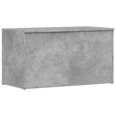 Stable Storage Chest Concrete Grey 84x42x46 cm Engineered Wood