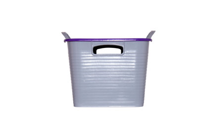 Stack n Store 25L Plastic Storage Box with Lid - Nestable & Stackable ...