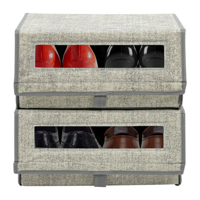 Stackable Storage Solution with Clear Hinged Lid, Practical Organizer ...