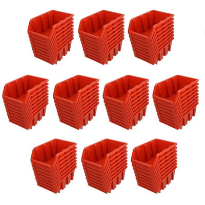 Stacking Bin Boxes Wall or Stack for Garage Workshop Storage 165 x 105 x 75 80pc