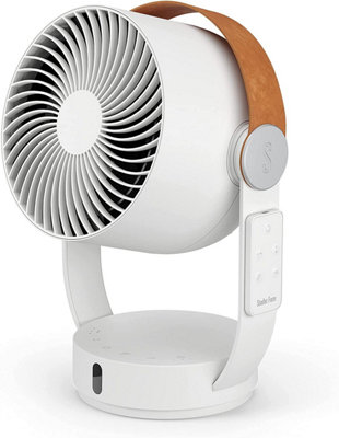 Stadler Form Leo 3D Air Circulator Electric Fan with Horizontal and Vertical Swivel Function with Remote Control, White