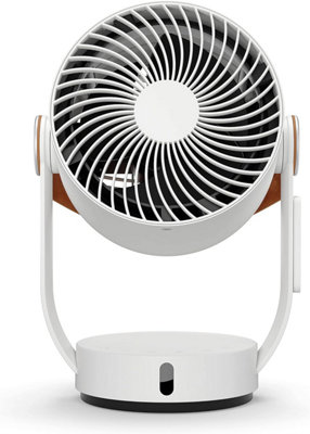 Stadler Form Leo 3D Air Circulator Electric Fan with Horizontal and Vertical Swivel Function with Remote Control, White