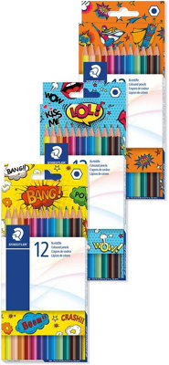 Staedtler 175 COC12 Hexagonal Colouring Pencils (Pack of 12) YELLOW