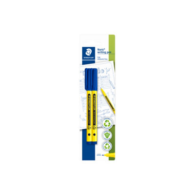 Staedtler Noris Handwriting Pen (Pack of 2) Blue (One Size)