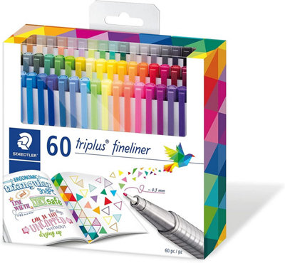 Staedtler Triplus Fineliner-Box Of 60 In Cardboard