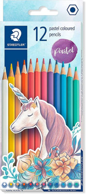 STAEDTLER Wood-Free Coloured Pencils - Box of 12 Pastel Colours