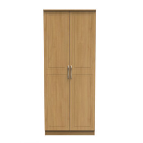 Stafford 2 Door Wardrobe in Modern Oak (Ready Assembled)