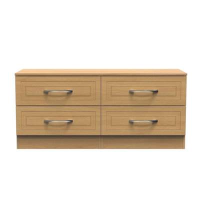 Stafford 4 Drawer Bed Box in Modern Oak (Ready Assembled)