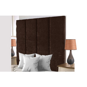 Stafford Chenille 6ft Super King 36" Headboard -  Brown