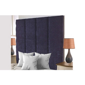 Stafford Chenille 6ft Super King 36" Headboard -  Purple