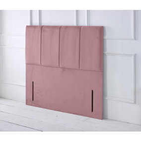 Stafford Plush Velvet 3ft Single 50" Floor Standing Headboard - Pink