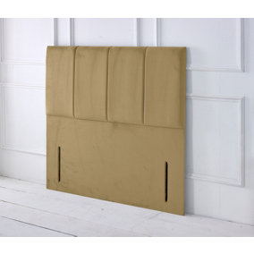 Stafford Plush Velvet 4ft6 Double 50" Floor Standing Headboard - Coffee