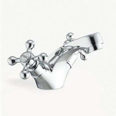 Stafford victorian Bath Shower Mixer & Basin Mono Mixer Tap And Waste - 7
