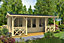 Staffordshire 2-Log Cabin, Wooden Garden Room, Timber Summerhouse, Home Office - L600 x W580 x H244.8 cm