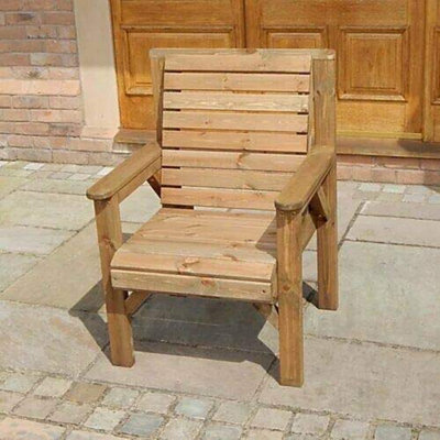 Staffordshire Outbuildings Premium Wooden Garden Chair