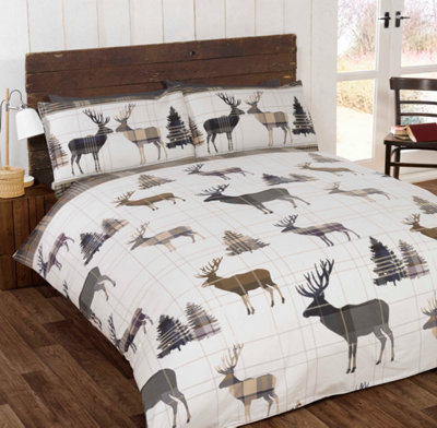Stag Flannelette Duvet Set by Rapport