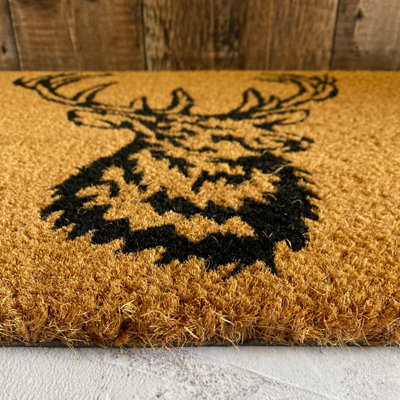 Stag Head Indoor & Outdoor Coir Doormat - 3