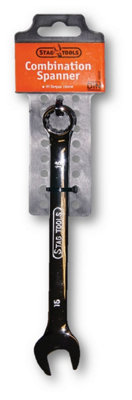 Stag Tools Expert Hi-Torq Combination Spanner Metric 16mm Ratcheting ...