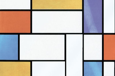 Stained Glass Window Fablon Self Adhesive Multicoloured Stickyback 2m x 67.5cm