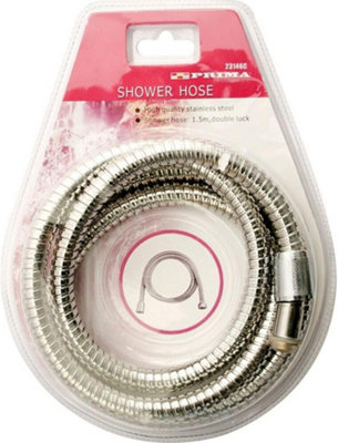 Stainless Steel 1.5M Double Lock Shower Hose Cleaning Washing Pipe Bathroom