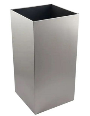 Stainless Steel 50 Ltr Wastebin - Open Top