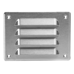 Stainless Steel Air Vent Grille 140mm x 105mm Dust Cover
