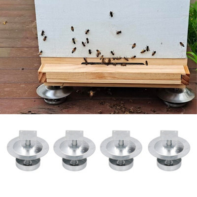 Stainless Steel Ant-Proof Hive Feet:Beekeeping Stand for Beekeepers-4Set