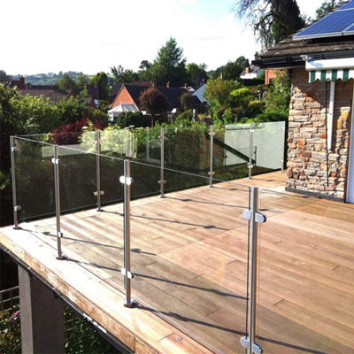 Stainless Steel Balustrade Posts Balcony Railing Mid End Corner Post ...