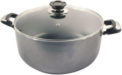 Stainless Steel Casserole Dish Saucepan Pot Handle Stock Sauce Cookware Set Pan Non Stick 28Cm