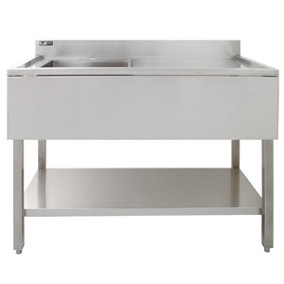 Stainless Steel Catering Sink - Right Hand Drainer
