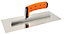 Stainless Steel Curved Drywall Trowel 120mm x 300mm with Soft Grip Handle