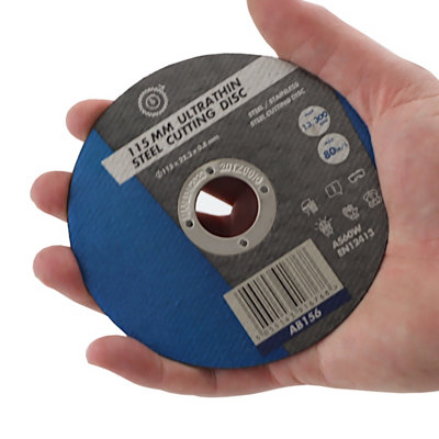 Stainless Steel Cutting Discs 115mm x 1mm Fast Cutting Metal Slitting Discs (50 Pack) - 6