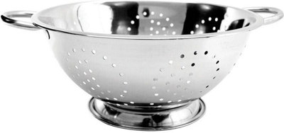 Stainless Steel Deep Colander 28Cm Cooking Kitchen Strainer Sieve