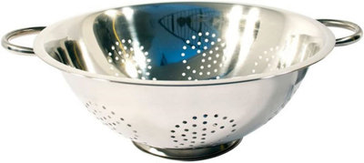 Stainless Steel Deep Colander Cooking Kitchen Lightweight Strainer 32Cm