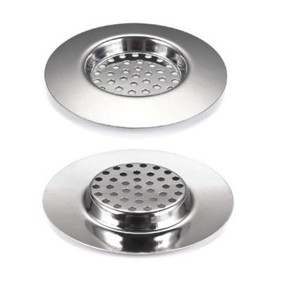 Stainless Steel Hair Catcher Strainer For Bathtub & Sink Drains - Easy Clean Bathroom Drain Cover 2 thumbnail image