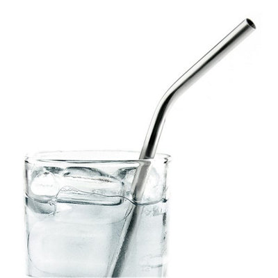 Stainless Steel Drinking Straws Re-usable 6 Pack