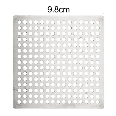 Stainless steel floor drain, square anti-odor cover, large shower drain ...