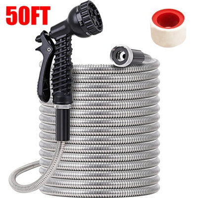 Adjustable High Pressure Garden Hose Spray Gun – Black & Gold, Leakproof For Car Wash Or Watering