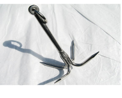Grapple Hook SUPVOX Large Stainless Steel Grappling Hook - 3 Prong Claw  Design For Heavy Duty Retrieval, Fishing, Anchoring, Survival Outdoor  Survival Grappling Hook