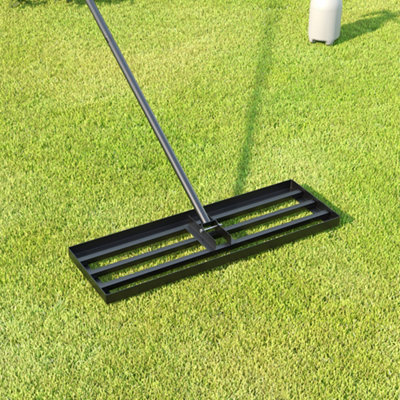 Stainless Steel Handle Lawn Levelling Rake Handle Length 213cm