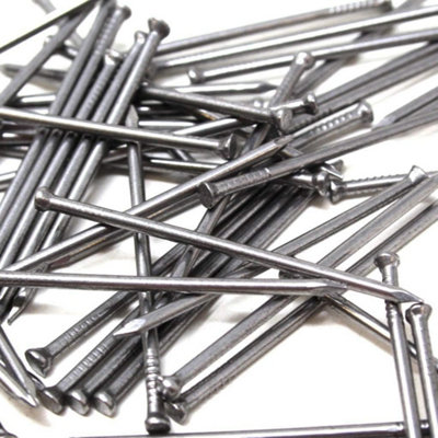 Stainless Steel Hardboard Panel Pins 20mm Oval Steel Nails Hand Drive Lost Head Nails for Picture Frame Mirror Woodworking x 100