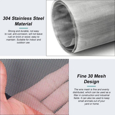 Stainless Steel Insect Screen Mesh for Vent Soffit Flies Wasps