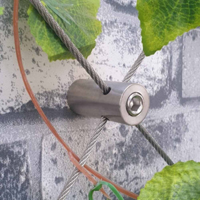 Stainless Steel Lattice Trellis Kit B - 2M x 1M Wire Rope / Cable ...