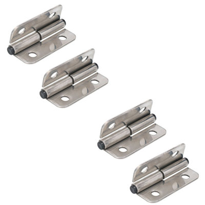 Stainless Steel Lift Off Leaf Hinge Right 76x100mm Heavy Duty Door Hatch 4PK