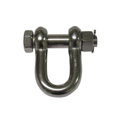 Stainless Steel Lifting D Shackle Safety Pin 6 Ton (Load Rated Dee Chain Connector Trawler) - 3