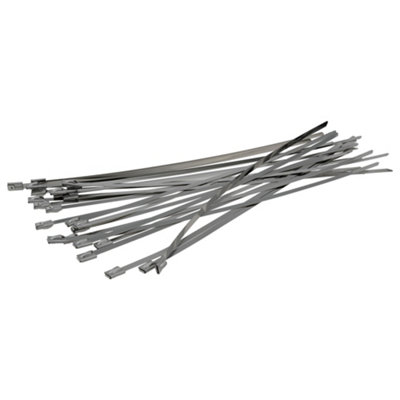 Stainless Steel Locking Cable Straps 4.6mm x 200mm 90 kg Breaking ...