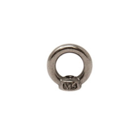 Stainless Steel M5 Eye Nut Provides a Secure Fixing Point to Attach Rope or Cables - Female