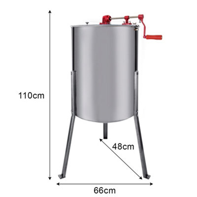 Stainless Steel Manual Honey Extractor